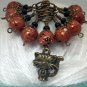 Handmade Beaded Knitting Stitch Markers (SNAG FREE)- Kitty Cat