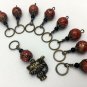 Handmade Beaded Knitting Stitch Markers (SNAG FREE)- Kitty Cat