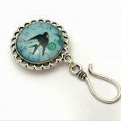 Handmade Magnetic Portuguese Knitting Pin- ID Badge Holder- Barn Swallow