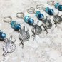 6 Beaded Yarn Ball Stitch Markers (SNAG FREE)- Handmade Knitting Tools