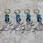 6 Beaded Yarn Ball Stitch Markers (SNAG FREE)- Handmade Knitting Tools