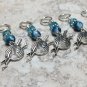6 Beaded Yarn Ball Stitch Markers (SNAG FREE)- Handmade Knitting Tools