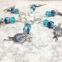 6 Beaded Yarn Ball Stitch Markers (SNAG FREE)- Handmade Knitting Tools