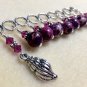 Handmade Seashell Stitch Marker Charm Set | SNAG FREE Knitting Markers