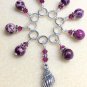 Handmade Seashell Stitch Marker Charm Set | SNAG FREE Knitting Markers