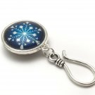 Handmade Magnetic Snowflake Portuguese Knitting Pin - ID Badge Holder