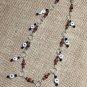 Knit Row Counter - Red Speckle 1-10 Chain Style Counter- numbered stitch marker