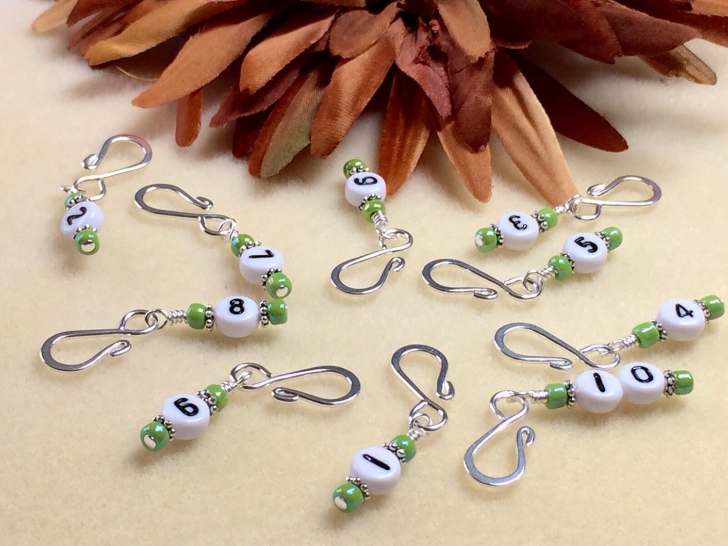 Row Counter Stitch Markers for Knitting & Crochet- Removable Number Markers 1-10