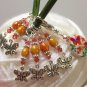 SNAG FREE Butterfly Stitch Marker Charm Set- Orange