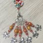 SNAG FREE Butterfly Stitch Marker Charm Set- Orange