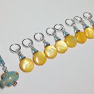 Tropical Fish Snag Free Stitch Marker Set for Knitters- Handmade