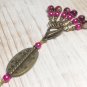 SNAG FREE Stitch Markers & Decorative Brass Holder- Knitting Tools