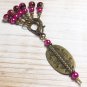 SNAG FREE Stitch Markers & Decorative Brass Holder- Knitting Tools