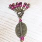 SNAG FREE Stitch Markers & Decorative Brass Holder- Knitting Tools