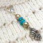 Seashell Zipper Charm/ Zipper Pull - Knitting Progress Keeper