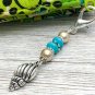 Seashell Zipper Charm/ Zipper Pull - Knitting Progress Keeper