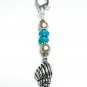 Seashell Zipper Charm/ Zipper Pull - Knitting Progress Keeper