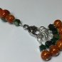 Orange Ombr&Atilde;&copy; Stitch Marker Set With 6 Snag Free Markers AND Holder