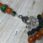 Orange Ombr&Atilde;&copy; Stitch Marker Set With 6 Snag Free Markers AND Holder