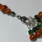 Orange Ombr&Atilde;&copy; Stitch Marker Set With 6 Snag Free Markers AND Holder