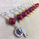 Knitting Stitch Markers (SNAG FREE)- Washington Redskins