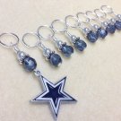 Dallas Cowboys Knitting Stitch Marker Set (SNAG FREE)- Set of 9