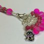 Hot Pink Cat Stitch Marker Set with Matching Holder (SNAG FREE)