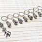 Dalmatian Knitting Stitch Marker (SNAG FREE)- 9pc. Beaded Marker Set