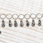 Dalmatian Knitting Stitch Marker (SNAG FREE)- 9pc. Beaded Marker Set