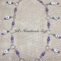 Knitting Row Counter- Purple 1-10 Chain Style Counter- numbered stitch marker