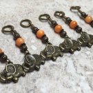 6 Handmade Elephant Stitch Markers (SNAG FREE)- Knitting Tools