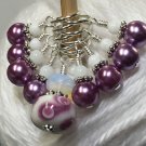 Handmade Snag Free Pink Knitting Stitch Marker Set
