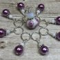 Handmade Snag Free Pink Knitting Stitch Marker Set