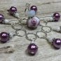 Handmade Snag Free Pink Knitting Stitch Marker Set
