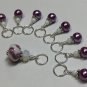 Handmade Snag Free Pink Knitting Stitch Marker Set