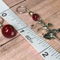 Red Knitting Stitch Marker Set (SNAG FREE)- Set of 9- Ballerina- Dance