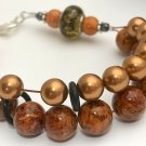 Gingersnap Abacus Counting Bracelet, Knitting Row Counter, Handmade
