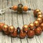 Gingersnap Abacus Counting Bracelet, Knitting Row Counter, Handmade