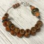 Gingersnap Abacus Counting Bracelet, Knitting Row Counter, Handmade