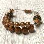 Gingersnap Abacus Counting Bracelet, Knitting Row Counter, Handmade