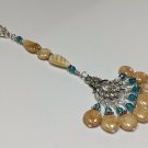 Stitch Marker Set with Lanyard (SNAG FREE)- Beaded Honey Teal