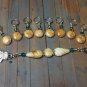 Stitch Marker Set with Lanyard (SNAG FREE)- Beaded Honey Teal