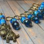 Handmade Cat Stitch Marker Set (SNAG FREE)- Set of 9 Blue Knitting Markers
