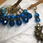 Handmade Cat Stitch Marker Set (SNAG FREE)- Set of 9 Blue Knitting Markers
