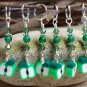 Green Apple Stitch Markers | SNAG FREE | Set of 6