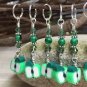 Green Apple Stitch Markers | SNAG FREE | Set of 6