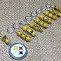 Handmade Beaded Knitting Stitch Markers- Pittsburgh Steelers- Snag Free