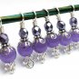 Periwinkle Celtic Knot Stitch Markers for Knitting- Set of 6