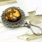 Amber Tree Magnetic Portuguese Knitting Pin- ID Badge Holder