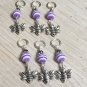 6 Cute Honey Bee Stitch Markers (SNAG FREE)- Knitting Tools